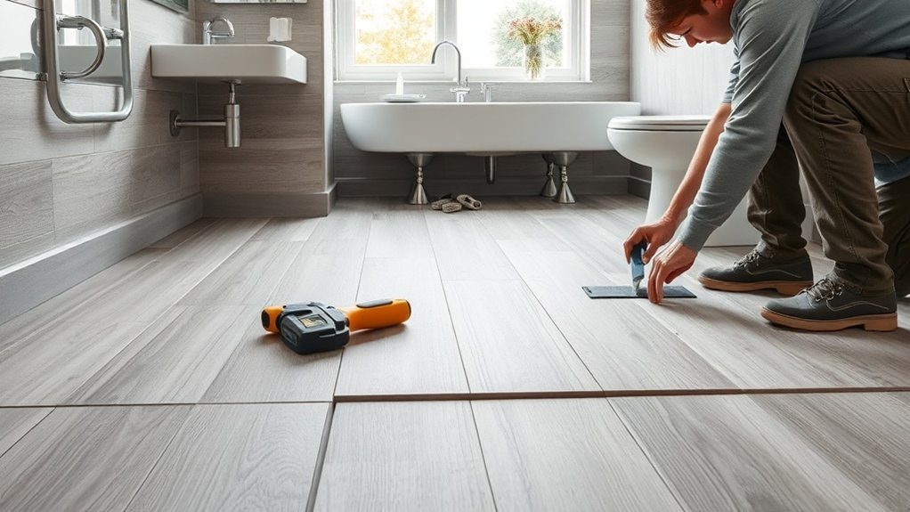 Bathroom Flooring Installation in Holborn