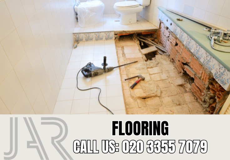 Bathroom Flooring Installation by Holborn Bathroom Fitters